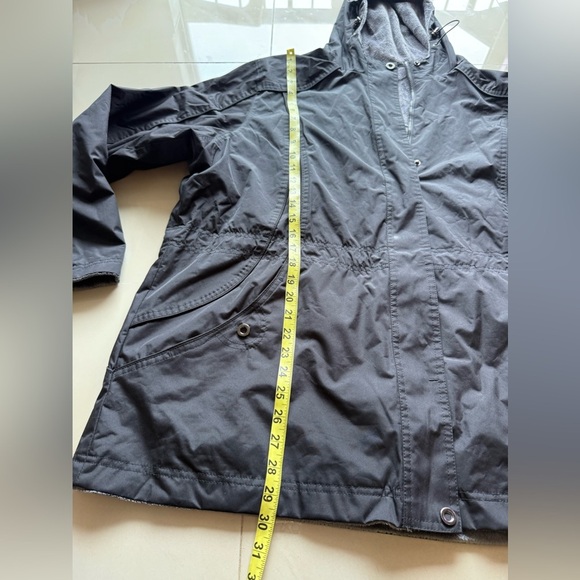 St.John’s Bay woman reversible utility jacket black gray cinched waist size 1X - Picture 15 of 16